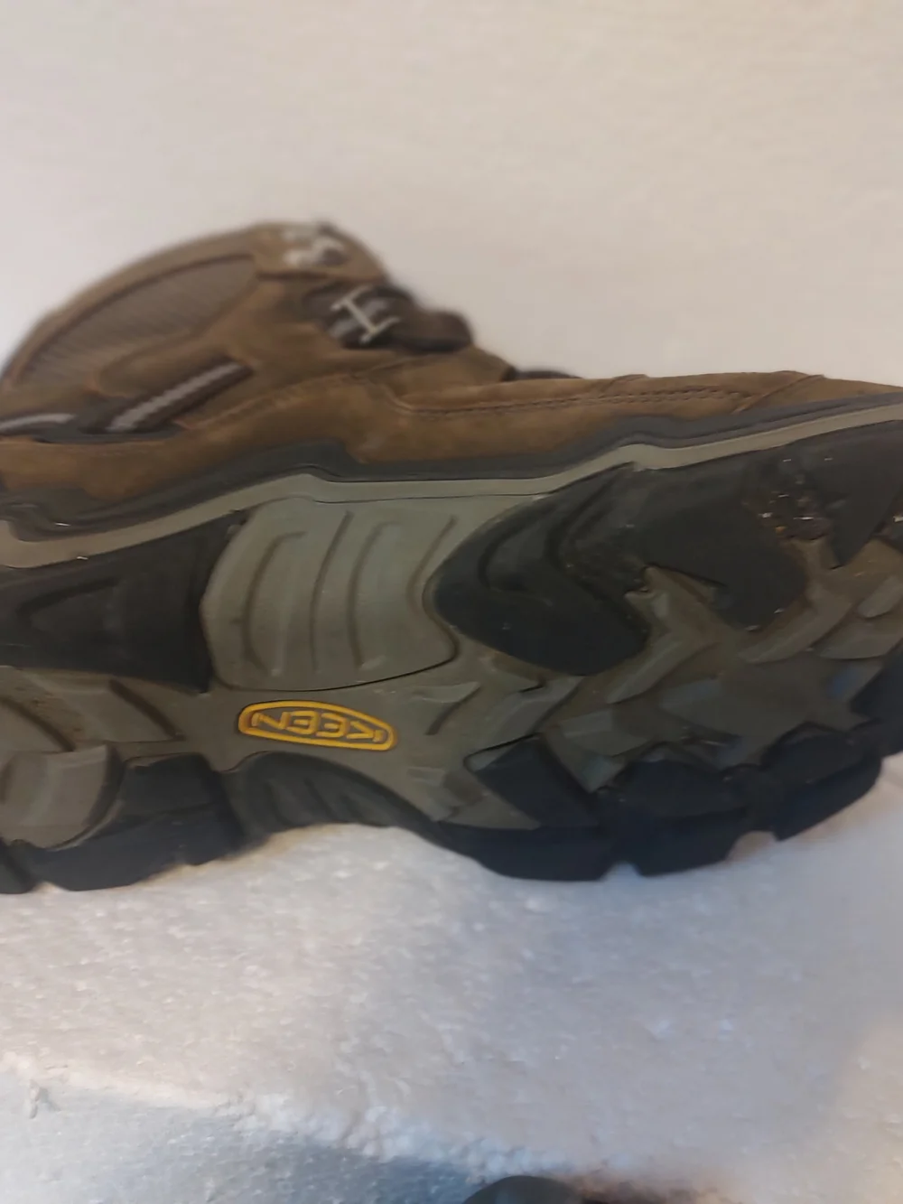 Keen Men's Brown Leather Hiking Boots Waterproof Size 13